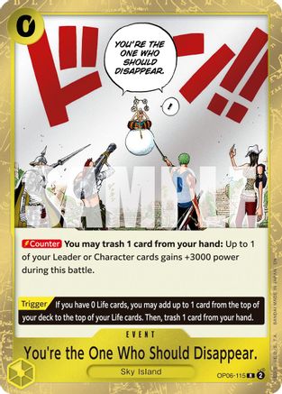 You're the One Who Should Disappear (Reprint) (OP06-115) - Premium Booster -The Best- Vol. 2