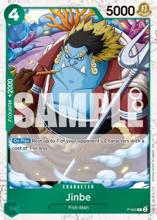 Jinbe - P-063 (Pirate Foil) (P-063) - Premium Booster -The Best- Vol. 2