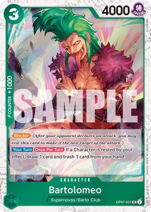 Bartolomeo (Pirate Foil) (OP07-031) - Premium Booster -The Best- Vol. 2