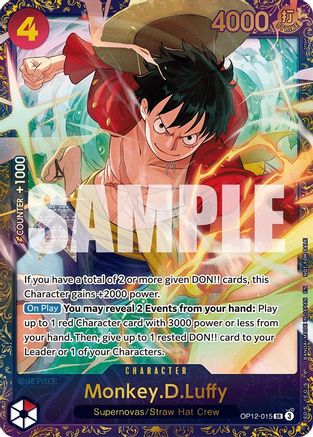 Monkey.D.Luffy (Treasure Cup 2025) (OP12-015) - One Piece Promotion Cards