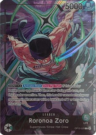 Roronoa Zoro - OP12-020 (Official Playmat Limited Edition Vol.4) (OP12-020) - One Piece Promotion Cards