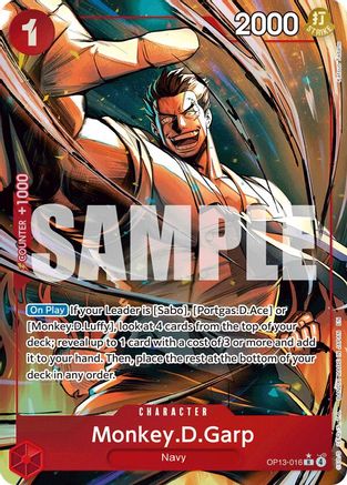 Monkey.D.Garp (Alternate Art) (OP13-016) - Carrying On His Will