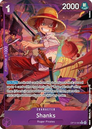 Shanks (065) (Alternate Art) (OP13-065) - Carrying On His Will