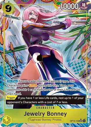Jewelry Bonney (108) (Alternate Art) (OP13-108) - Carrying On His Will