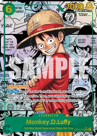 Monkey.D.Luffy (118) (Manga) (OP13-118) - Carrying On His Will