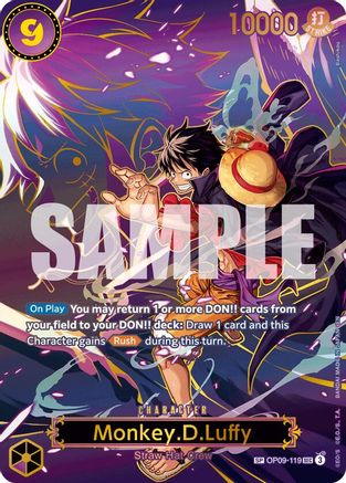 Monkey.D.Luffy - OP09-119 (SP) (OP09-119) - Carrying On His Will