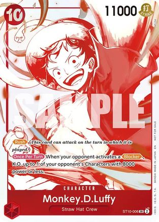 Monkey.D.Luffy - ST10-006 (3rd Anniversary Treasure Campaign Pack) (ST10-006) - One Piece Promotion Cards