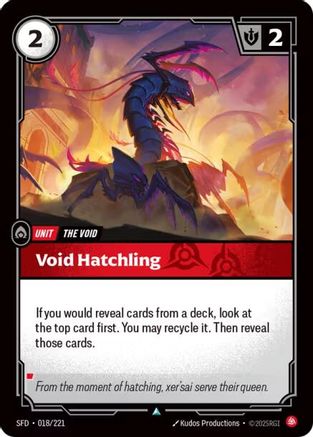 Void Hatchling (018/221) - Spiritforged Foil