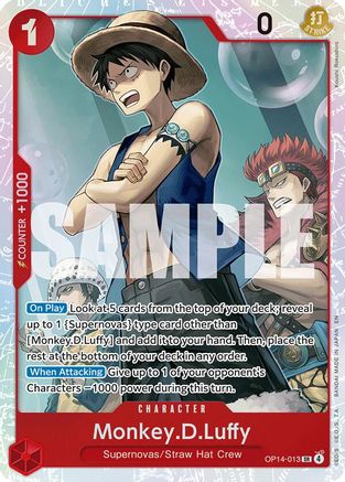 Monkey.D.Luffy (OP14-013) - The Azure Sea's Seven