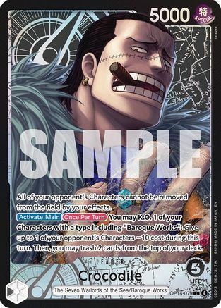 Crocodile - OP14-079 (Alternate Art) (OP14-079) - The Azure Sea's Seven
