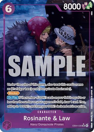 Rosinante & Law (Alternate Art) (EB04-038) - The Azure Sea's Seven