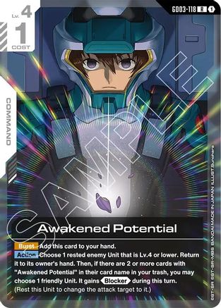 Awakened Potential (GD03-118) - Steel Requiem Holofoil