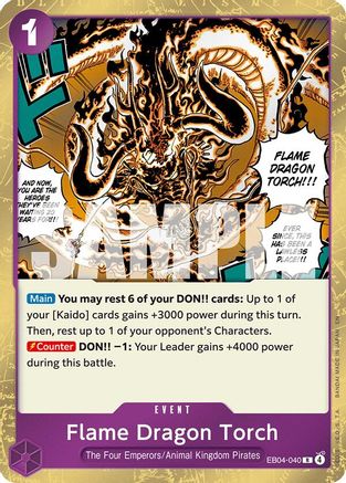 Flame Dragon Torch (EB04-040) - The Azure Sea's Seven