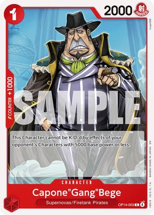 Capone"Gang"Bege (OP14-003) - The Azure Sea's Seven