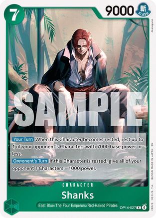 Shanks (OP14-027) - The Azure Sea's Seven