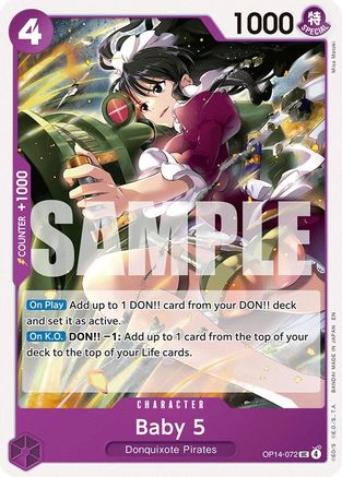 Baby 5 (OP14-072) - The Azure Sea's Seven