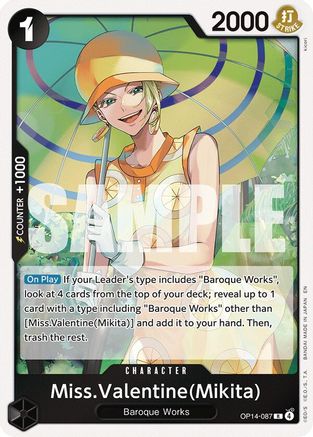 Miss.Valentine(Mikita) (OP14-087) - The Azure Sea's Seven