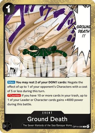 Ground Death (OP14-096) - The Azure Sea's Seven