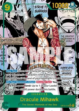 Dracule Mihawk (Manga) (OP14-119) - The Azure Sea's Seven