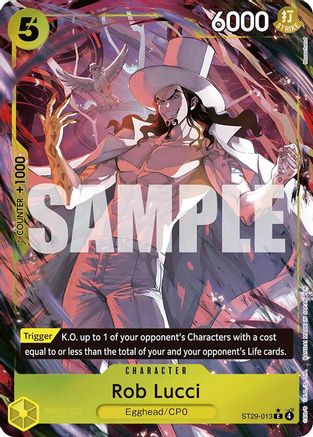 Rob Lucci (Full Art) (ST29-013) - Starter Deck 29: Egghead