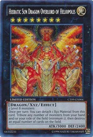 Hieratic Sun Dragon Overlord of Heliopolis (CT09-EN004) - 2012 Collectors Tin Limited
