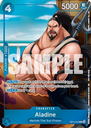 Aladine (Dash Pack) (OP14-043) - The Azure Sea's Seven