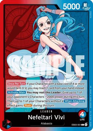 Nefeltari Vivi - 001 (EB03-001) - Extra Booster: One Piece Heroines Edition