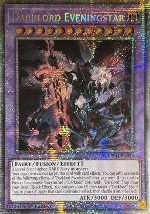 Darklord Eveningstar (Starlight Rare) (BPRO-EN036) - Burst Protocol 1st Edition