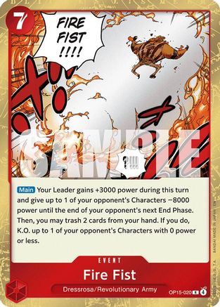 Fire Fist (OP15-020) - Adventure on Kami's Island