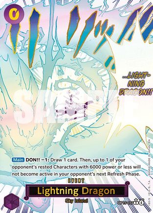 Lightning Dragon (Alternate Art) (OP15-077) - Adventure on Kami's Island