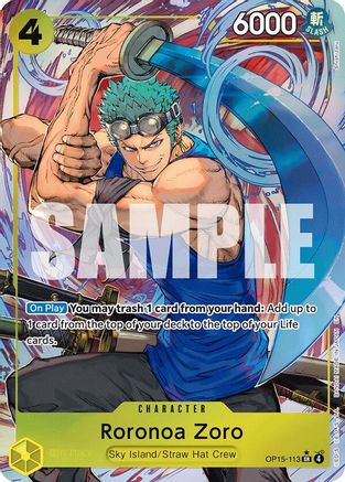 Roronoa Zoro (OP15-113) (Alternate Art) (OP15-113) - Adventure on Kami's Island