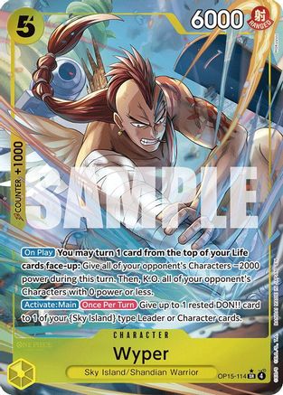 Wyper (Alternate Art) (OP15-114) - Adventure on Kami's Island