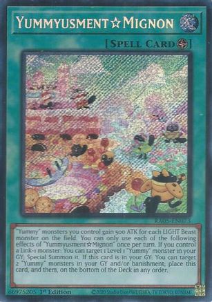YummyusmentAcroquey (Secret Rare) (RA05-EN073) - Rarity Collection 5 1st Edition