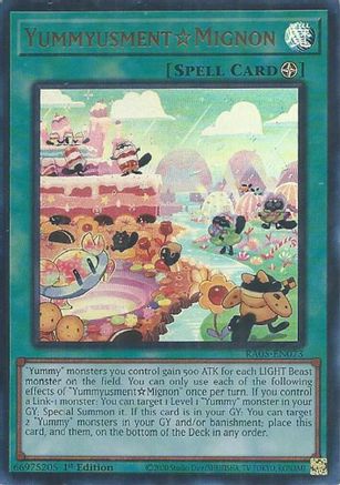 YummyusmentAcroquey (Ultra Rare) (RA05-EN073) - Rarity Collection 5 1st Edition