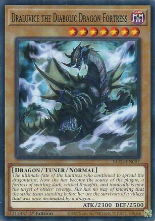 Draluvice the Diabolic Dragon Fortress (BLZD-EN097) - Blazing Dominion 1st Edition