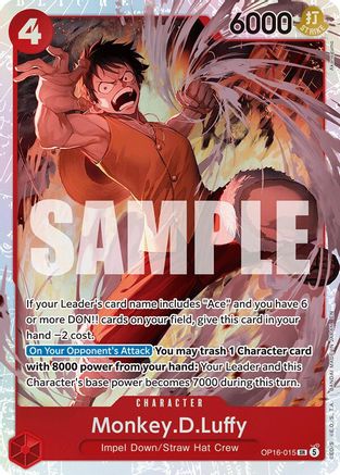 Monkey.D.Luffy (OP16-015) - The Time of Battle