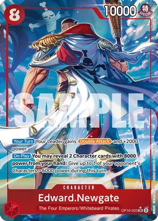 Edward.Newgate (Alternate Art) (OP16-003) - The Time of Battle