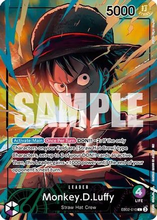 Monkey.D.Luffy (Official Playmat Limited Edition Vol.5) (EB02-010) - One Piece Promotion Cards
