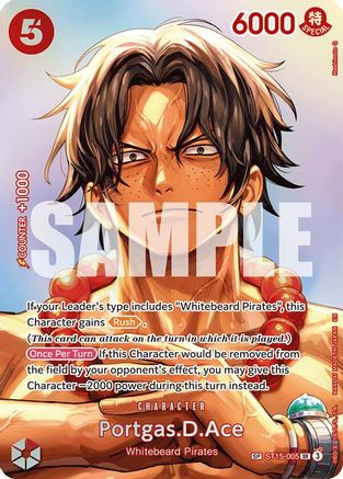 Portgas.D.Ace (SP) (ST15-005) - The Time of Battle