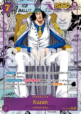Kuzan (Manga) (OP16-063) - The Time of Battle