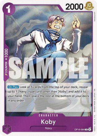Koby (OP16-064) - The Time of Battle