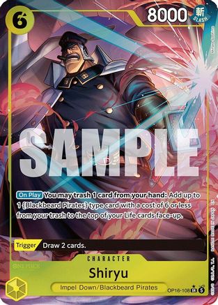 Shiryu (Full Art) (OP16-108) - The Time of Battle