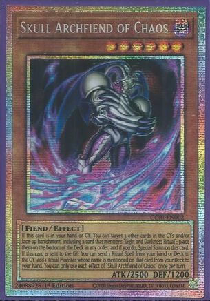 Skull Archfiend of Chaos (Starlight Rare) (CORI-EN002) - Chaos Origins 1st Edition
