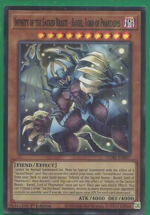 Infinity of the Sacred Beasts - Raviel, Lord of Phantasms (CORI-EN007) - Chaos Origins 1st Edition