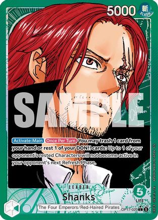 Shanks (020) (Alternate Art) (OP17-020) - The World's Strongest Warriors