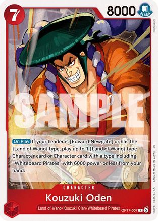 Kouzuki Oden (OP17-007) - The World's Strongest Warriors