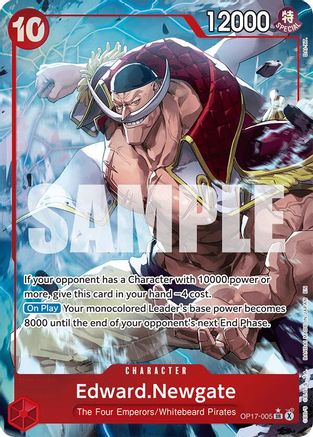 Edward.Newgate (005) (Alternate Art) (OP17-005) - The World's Strongest Warriors