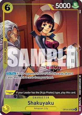 Shakuyaku (One Piece Card Game Illustration Box Vol. 7) (OP14-107) - One Piece Promotion Cards