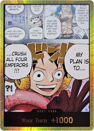 DON!! Card (Alternate Art) (Gold) - The World's Strongest Warriors