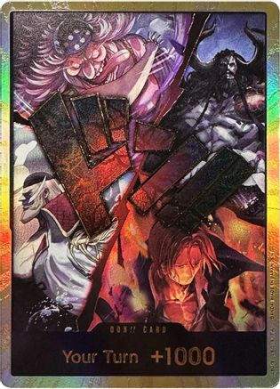 DON!! Card (Alternate Art) (The Four Emperors) (Gold) - The World's Strongest Warriors
